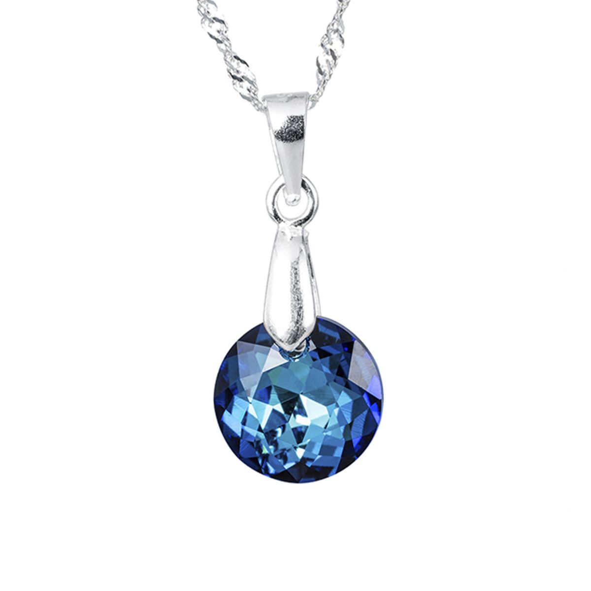 JOYAS MONTERO - Collar Gracia Plata 925 creado con cristales de Swarovski® Bermuda Blue