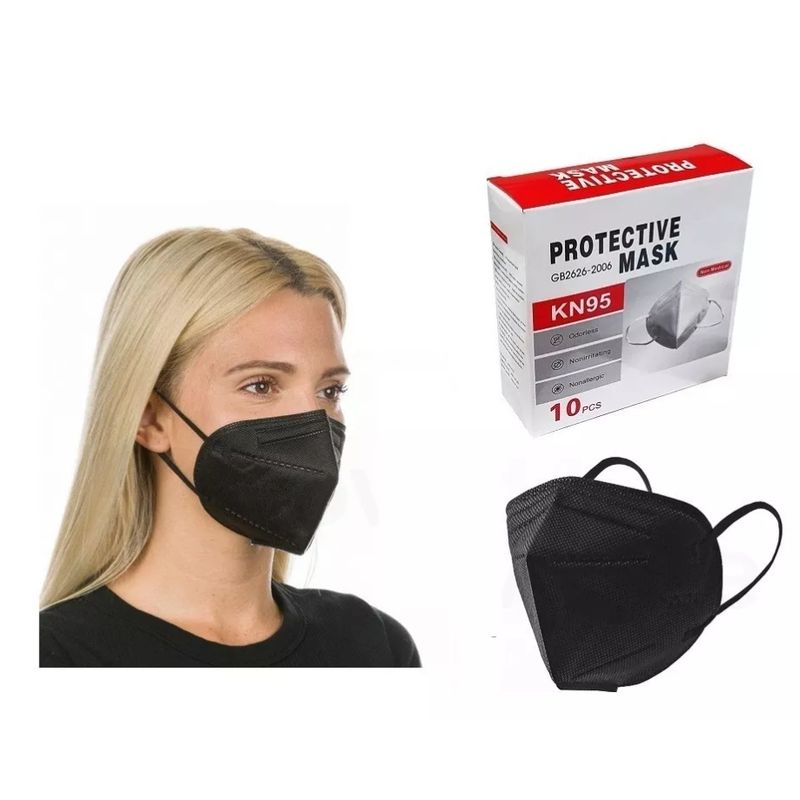 GENERICO - X50 Mascarillas Kn95 5 Pliegues Antiviral Reutilizable