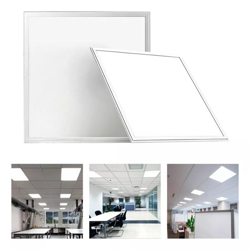 GENERICO - Pack X2 Foco Panel Plafón 60 x 60  Led Sobrepuesto 48w Blanco Frio