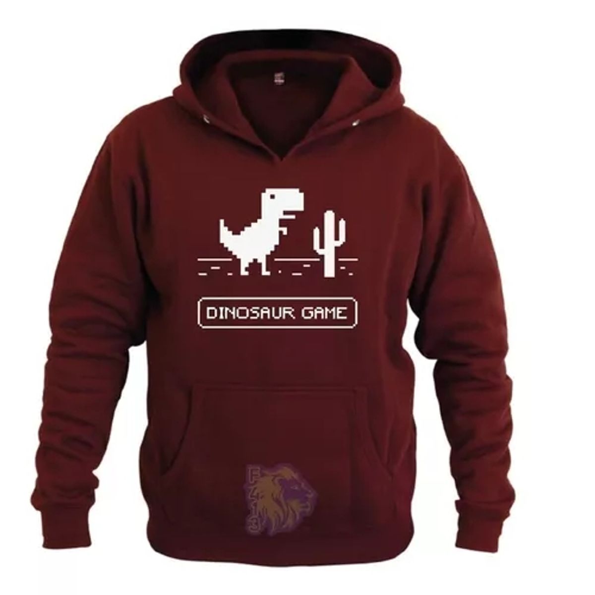 GENERICO - POLERON ESTAMPADO THE DINOSAUR GAMER T-REX CLASICO ROMANOS MODAS