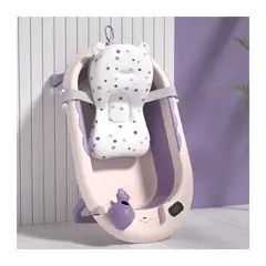 VOYAGE - Bañera Whale Purple con Cojín y Térmometro