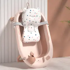 VOYAGE - Bañera Whale Pink con Cojín y Térmometro