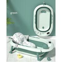Bañera Whale Green con Cojín y Térmometro
