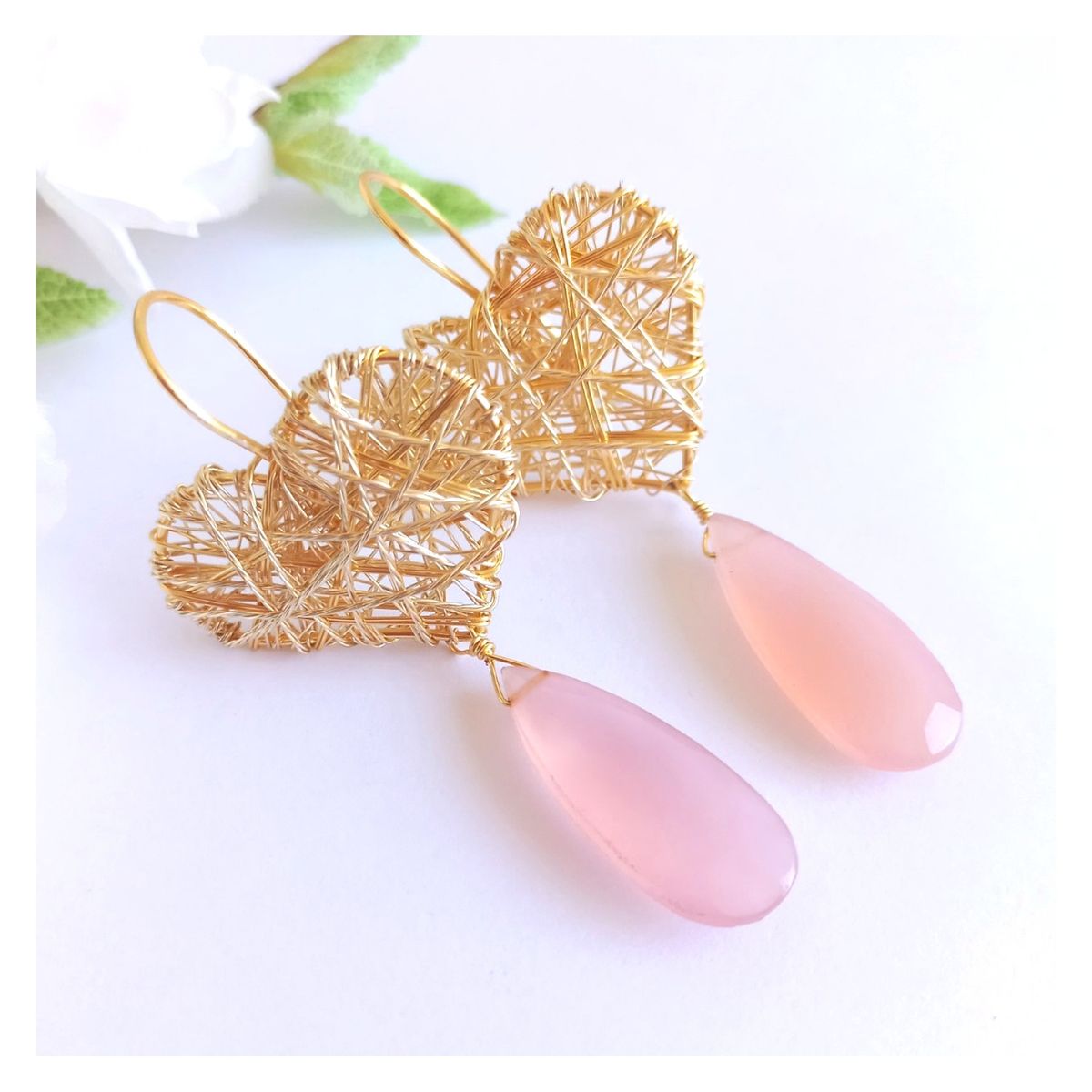 LILY JOYAS - Aros Corazon con Cuarzo