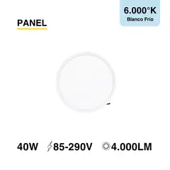 DEMASLED - Panel LED BACKLIGHT Redondo Embutido de 60cm 40W Luz Fría