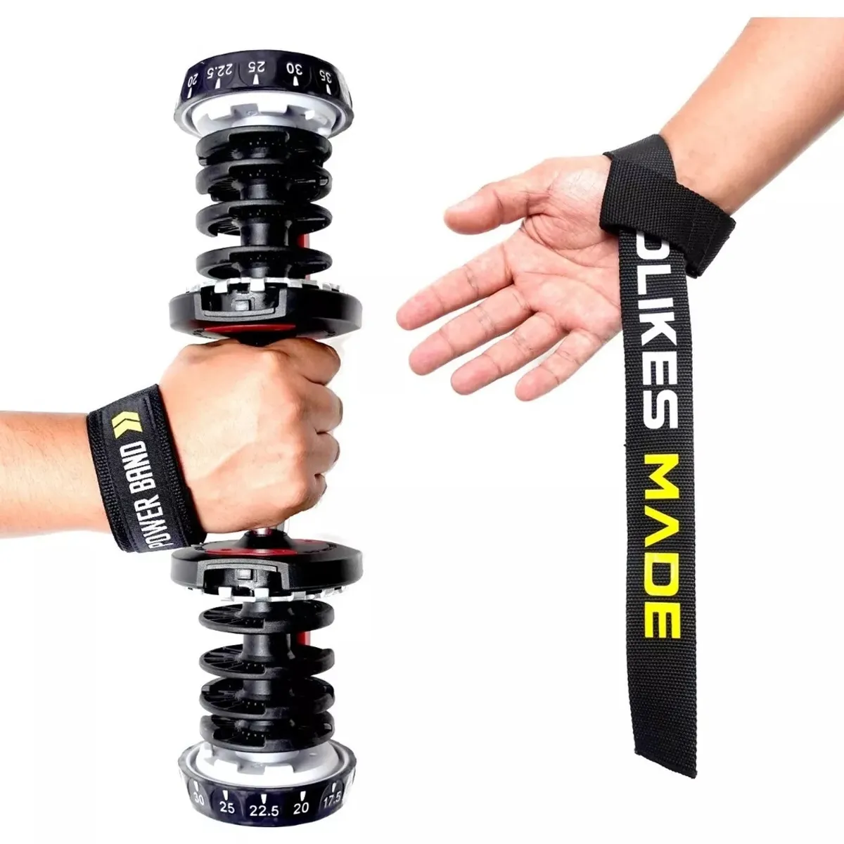 KUANGYE - Straps Lujo Gym Mancuernas Pesas Crossfit Gimnasio Ejercicio
