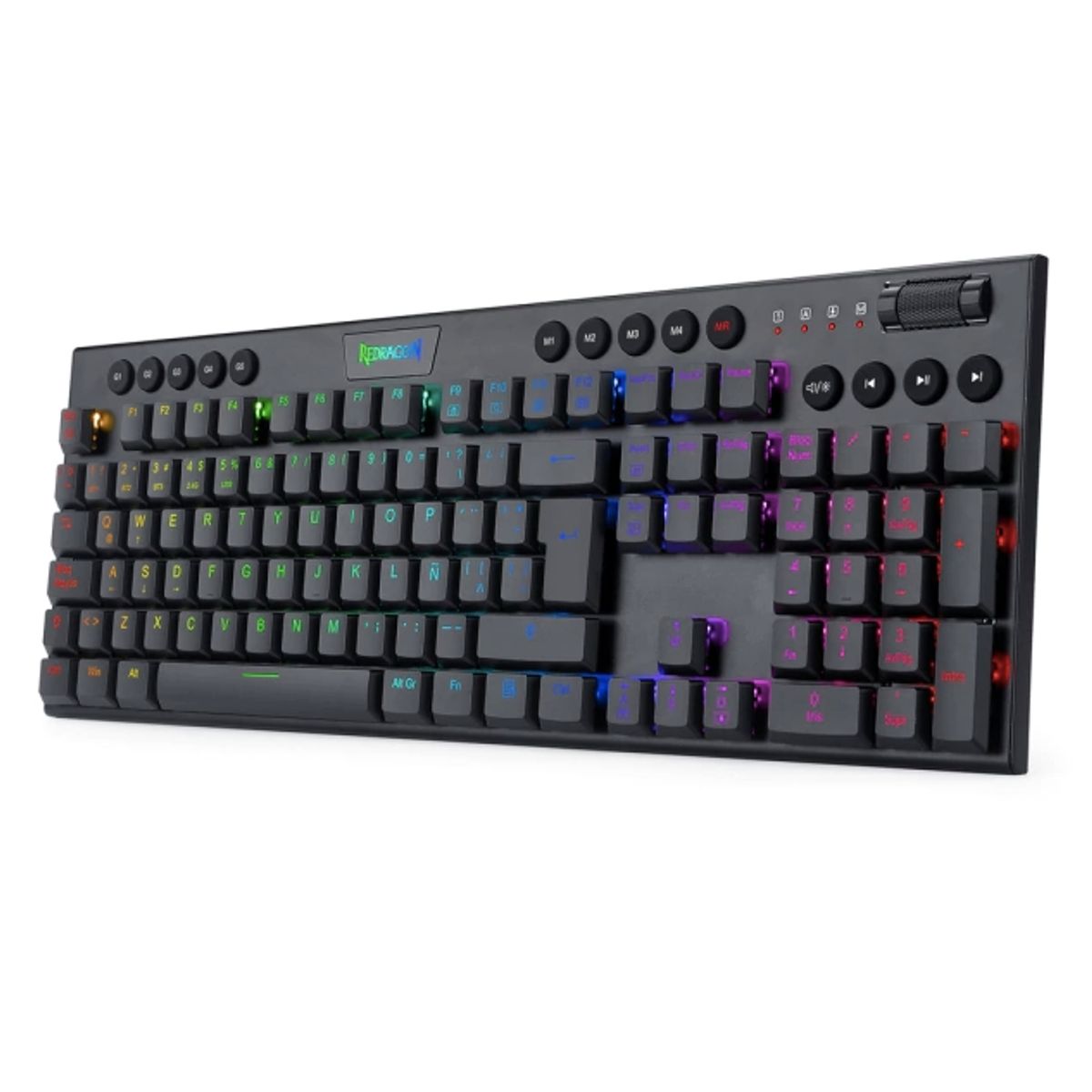 REDRAGON - Teclado Mecanico Gamer Redragon Horus Fsk618 Wireless Sw Red