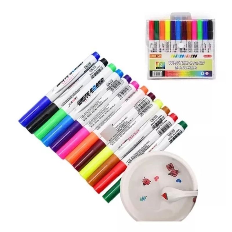 KUANGYE - Lapiz Pluma Pintura Al Agua Tinta Flotante 12 Unidades