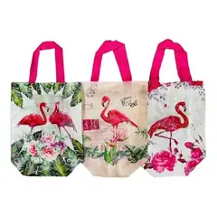 GENERICO - Pack 12 Bolsa Reutilizable Flamenco D Compras Regalo 29x22cm 130026