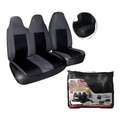 GENERICO - Set Fundas Cubre Asiento Para Furgón 3 Asientos Tela