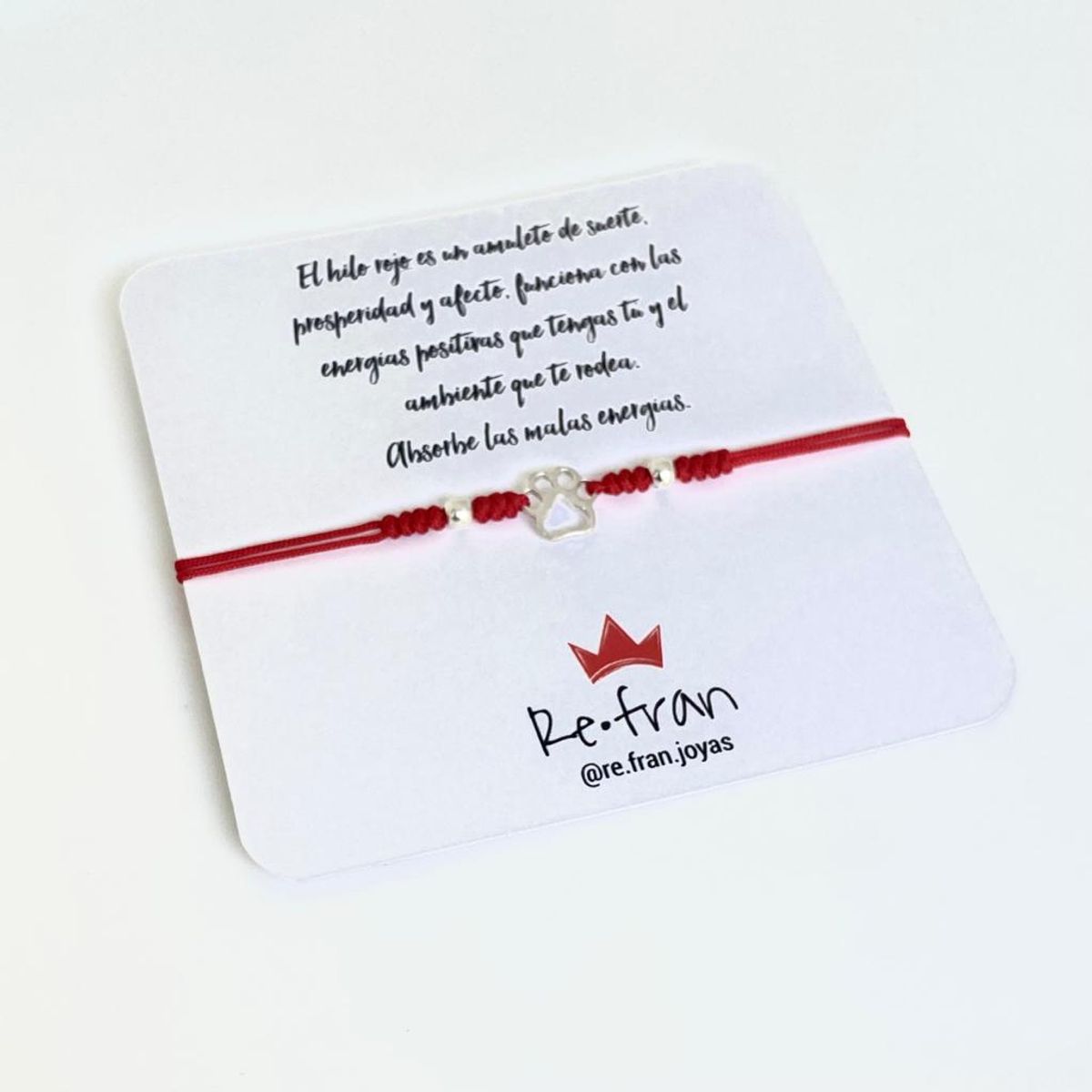 RE FRAN - Pulsera roja DOG LOVER