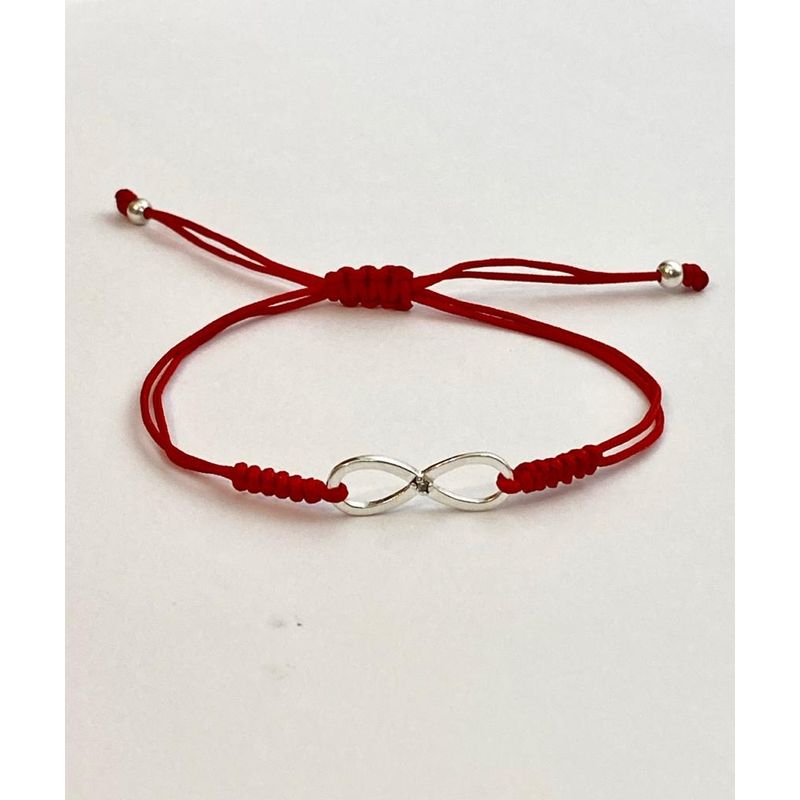 RE FRAN - Pulsera roja infinito zircón