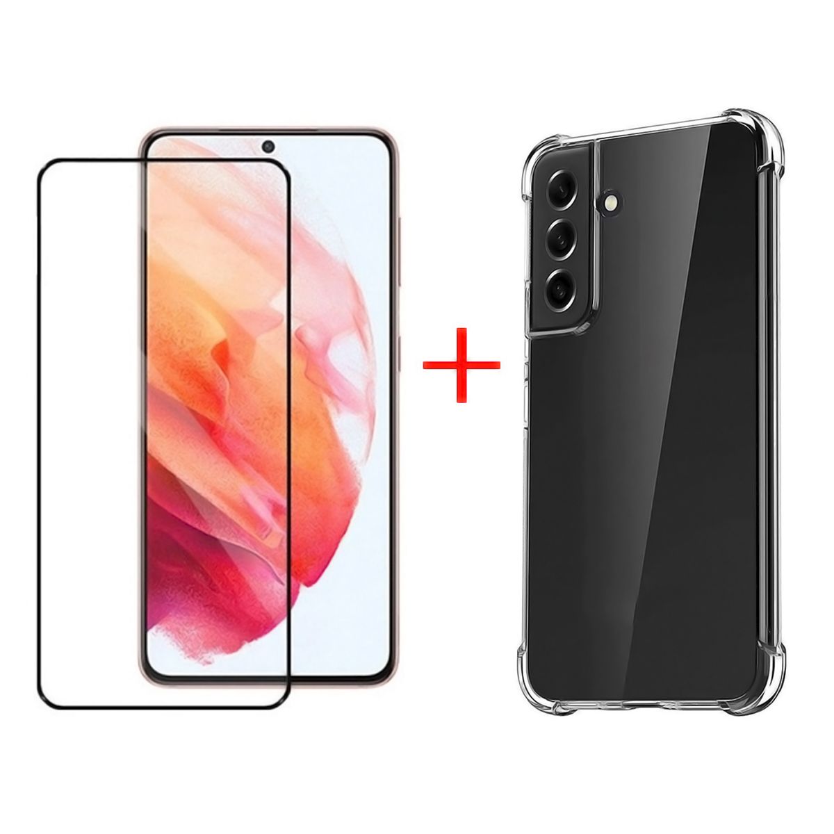 GENERICO - Carcasa Para Samsung S23  + Mica Lamina Protector Pantalla