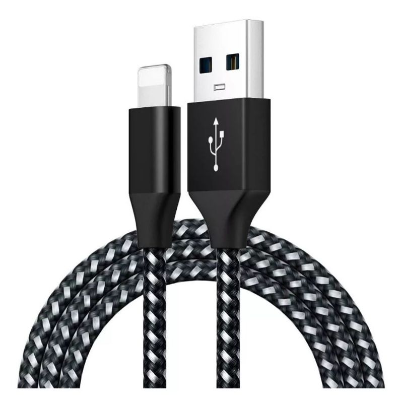 IRM - Cable Carga Rapida iPhone Lightning 1 Metro Reforzado Beotes