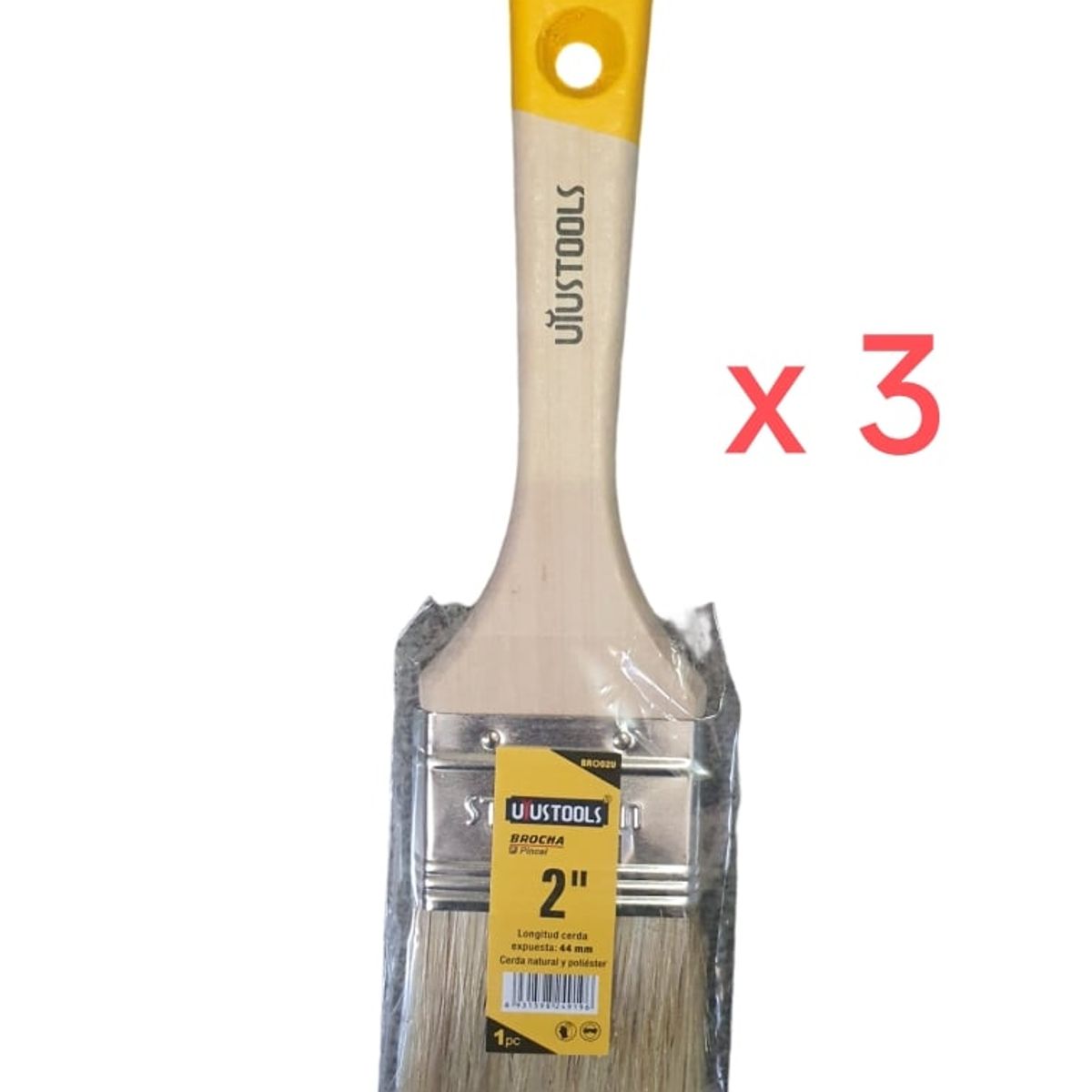 GENERICO - BROCHA 2  PULGADA PACK 3 UND