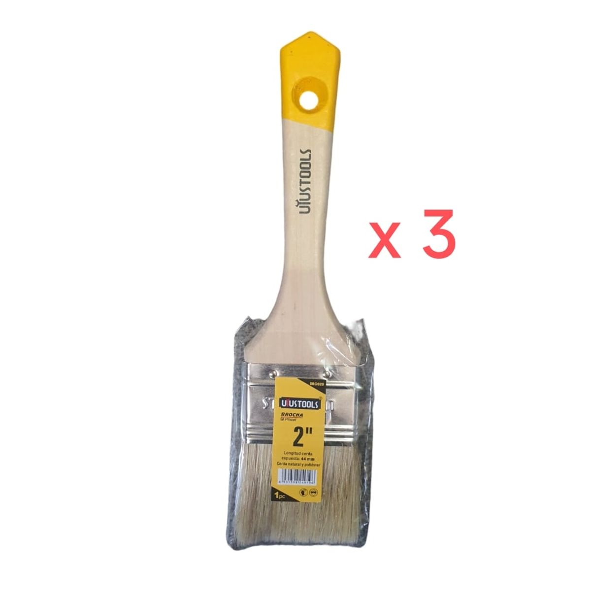 GENERICO - BROCHA 2  PULGADA PACK 3 UND