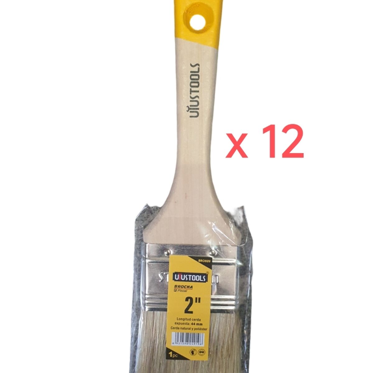 GENERICO - BROCHA 2  PULGADA PACK 12 UND