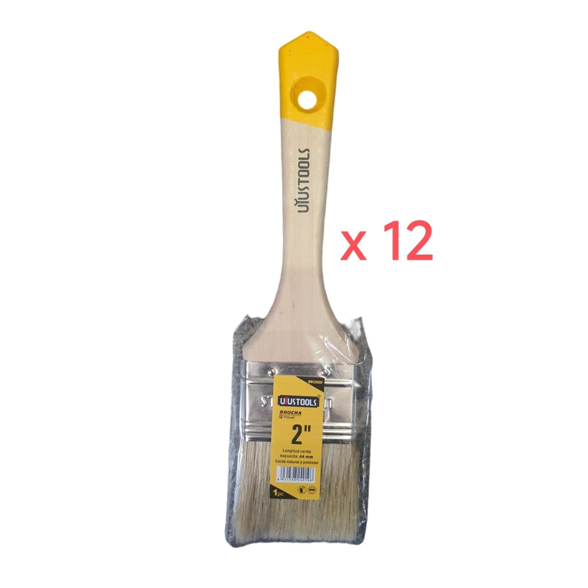GENERICO - BROCHA 2  PULGADA PACK 12 UND