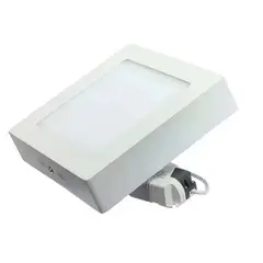 GENERICO - FOCO PLAFON LED SOBREPUESTO 6W CUADRADO PACK 5 UND