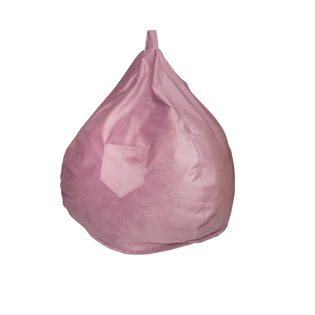 GENERICO - Pouf Pera Infantil Palo de Rosa Felpa 60x50x50 cm Máxima Design.