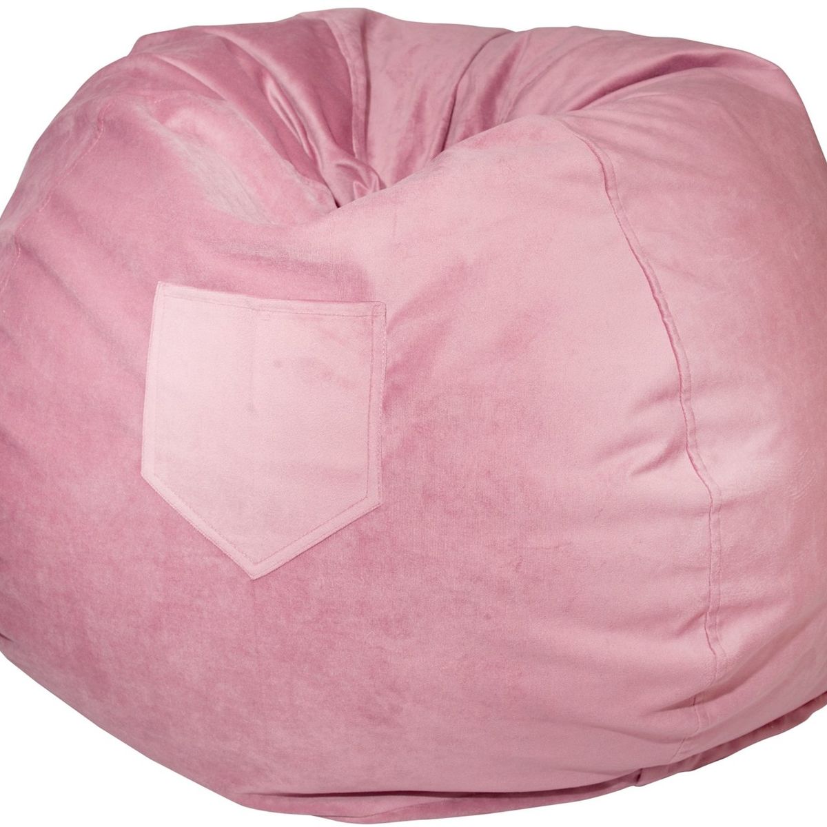 GENERICO - Pouf Pera Palo de Rosa Felpa 100x120x120 cm Máxima Design