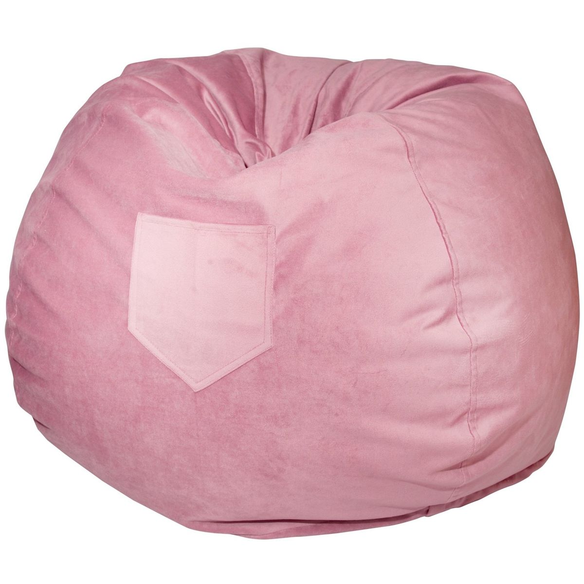 GENERICO - Pouf Pera Palo de Rosa Felpa 100x120x120 cm Máxima Design