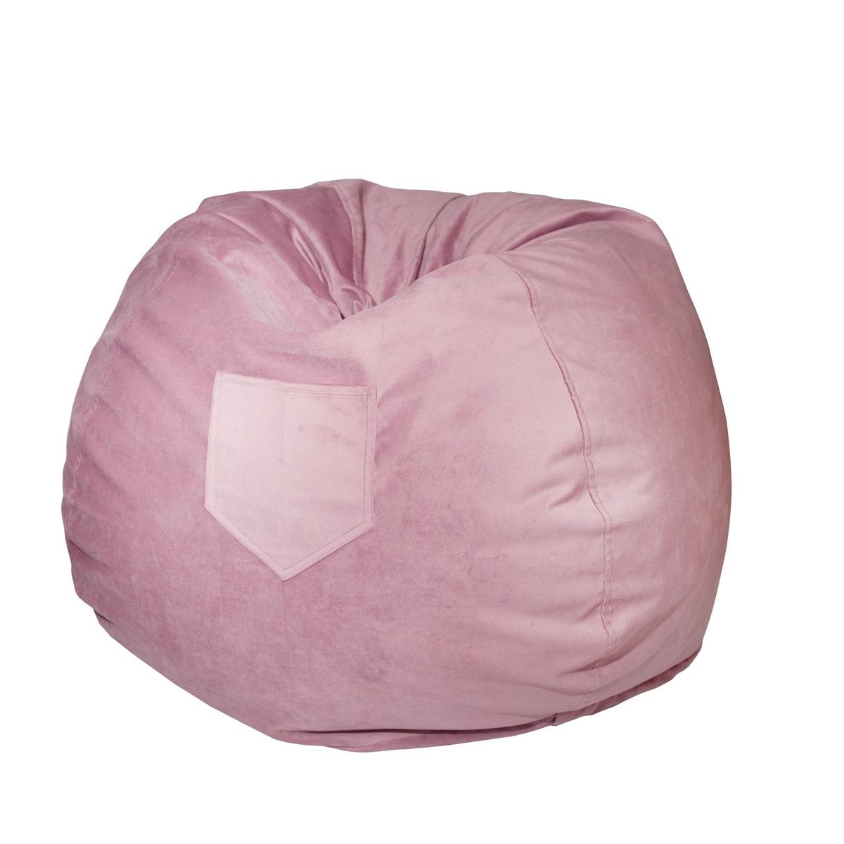 GENERICO - Pouf Pera Palo de Rosa Felpa 100x120x120 cm Máxima Design