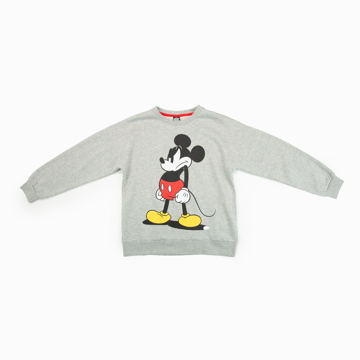 DISNEY - Poleron Niña Fruncido Gris Mickey