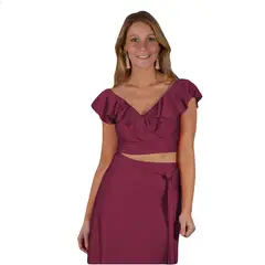 MARIA PASKARO - Peto Marken Cherry Lycra Dupont Vuelo Grande - Burdeos