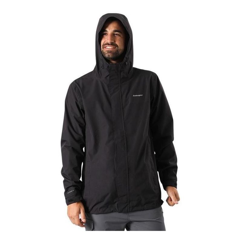 ANDESGEAR - Chaqueta Impermeable Pumalin Negro ANDESGEAR.