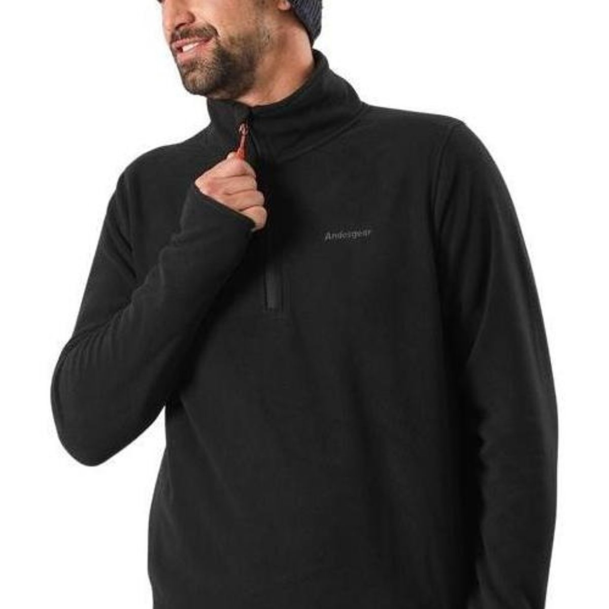 ANDESGEAR - Polar Maihue Cuarto Cierre Negro ANDESGEAR