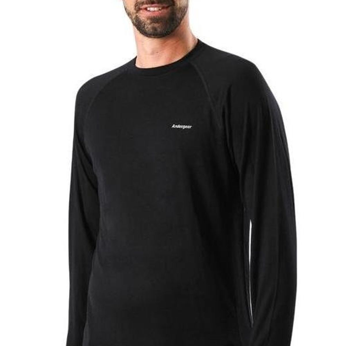 ANDESGEAR - Primera Hombre Andesgear Capa Lana Merino Negro