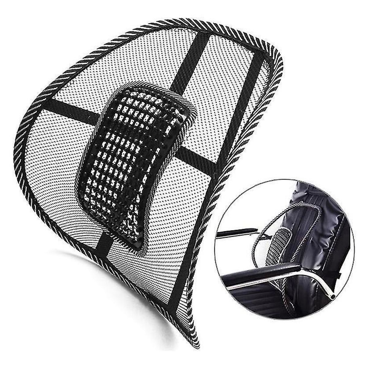 GENERICO - Respaldo Lumbar Para Silla Auto Y Oficina Soporte Ergonómico