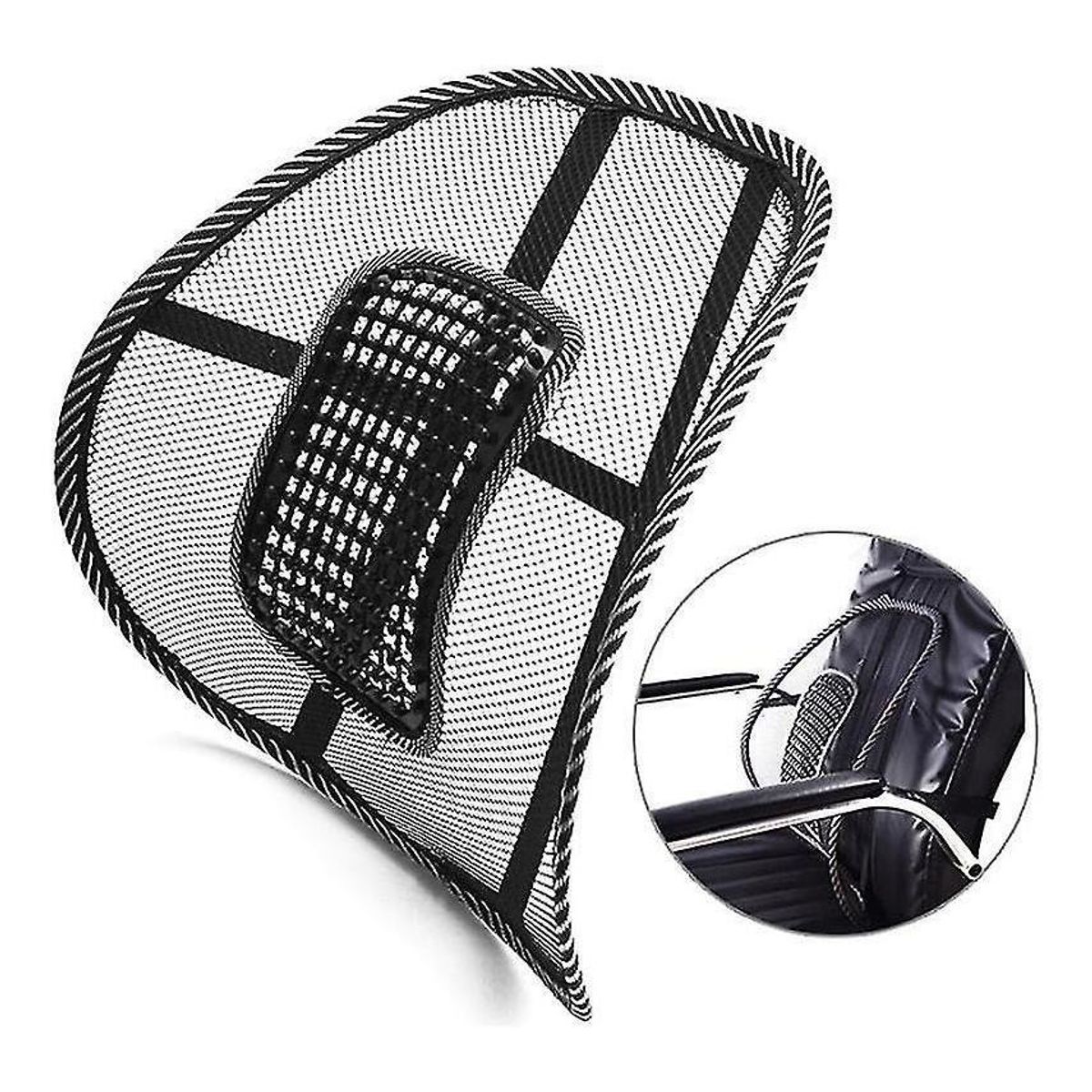 GENERICO - Respaldo Lumbar Para Silla Auto Y Oficina Soporte Ergonómico