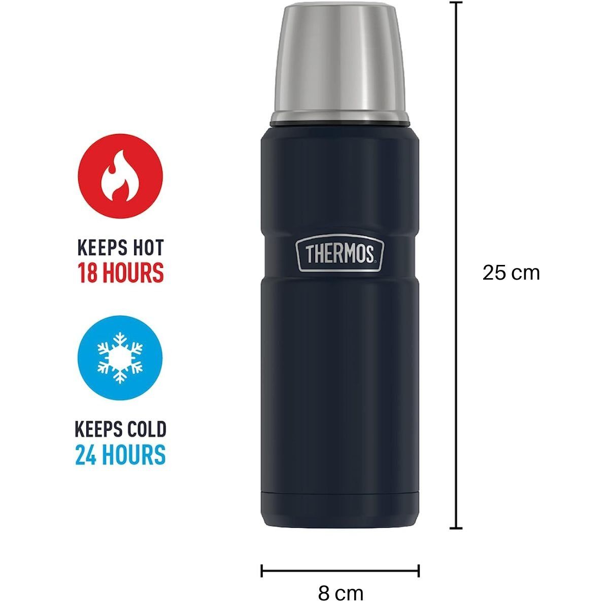 THERMOS - Termo King Acero Inoxidable Gris 470ml Thermos - Gris Azul Oscuro