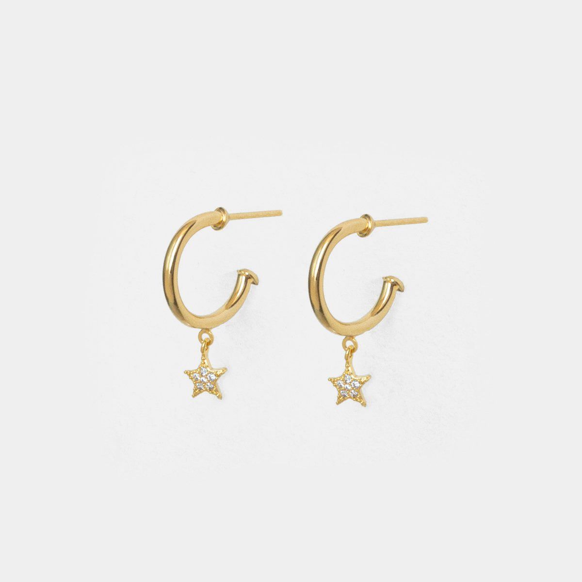 PSK JOYAS - Argolla mujer enchape oro 18kt circon Estrella psk joyas Chic