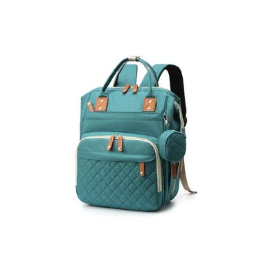 Imagen 2 del producto Mochila Maternal Pañalera Con Monedero Gran Capacidad Verde