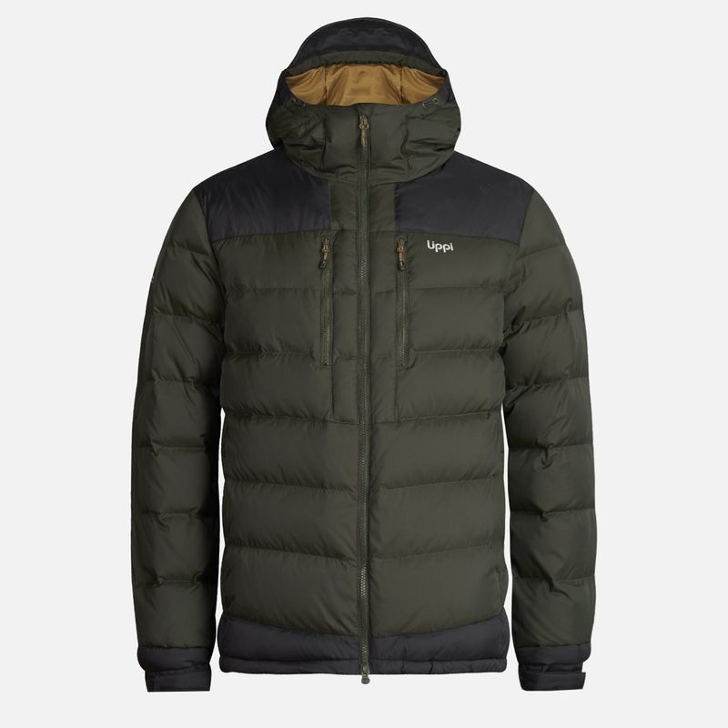 LIPPI - Chaqueta Hombre Annapurna Down Hoody Jacket Verde Oscuro Lippi