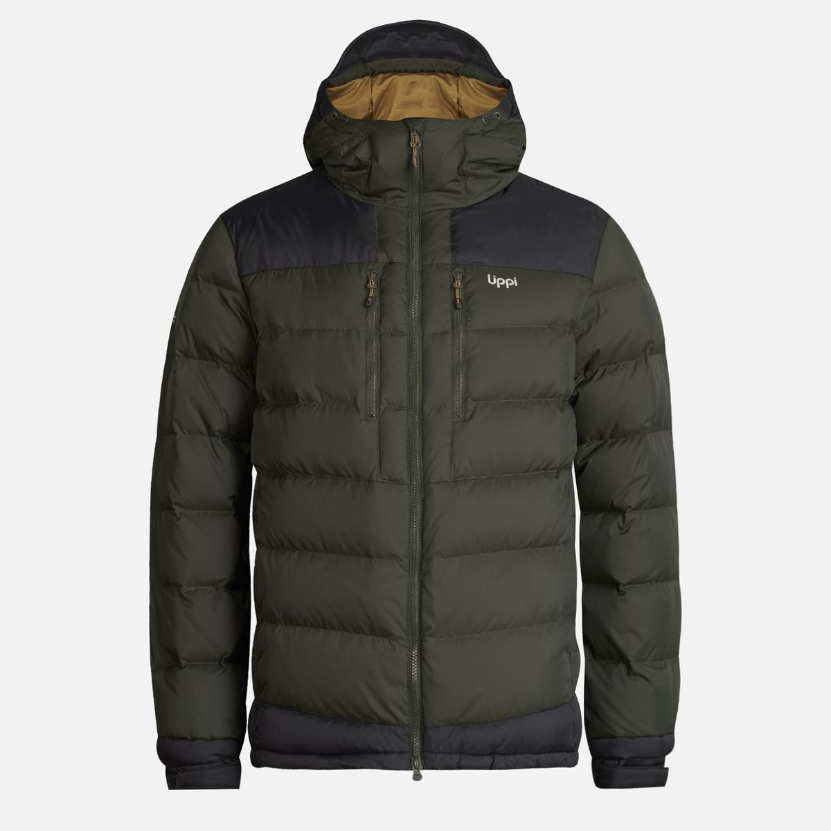 LIPPI - Chaqueta Hombre Annapurna Down Hoody Jacket Verde Oscuro Lippi
