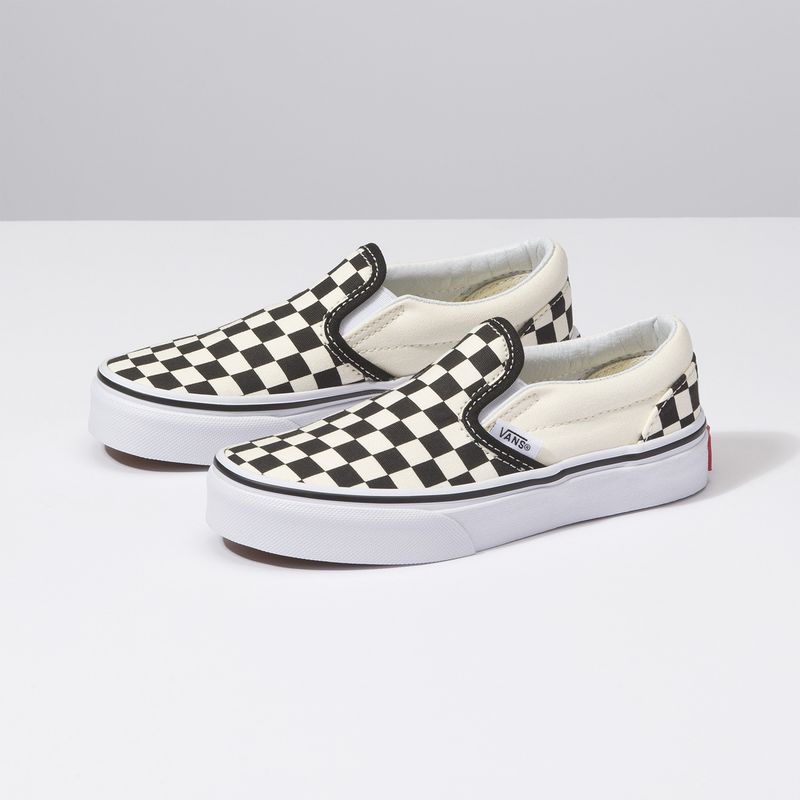 VANS - Zapatilla Niño Classic Slip-On (Checkerboard)Black VANS