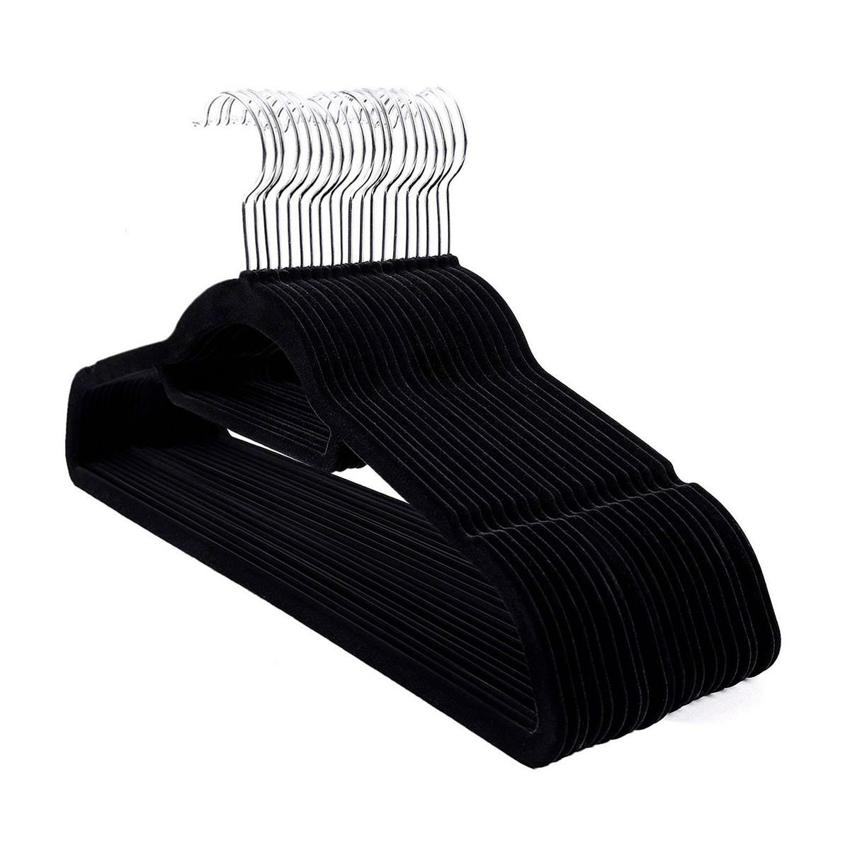 LUMAX - Pack 10 Colgadores Perchas Terciopelo Antideslizantes