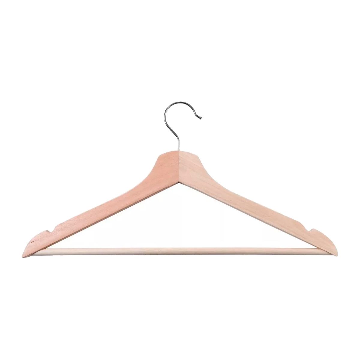 LUMAX - Pack 5 Colgadores Organizador de Ropa de Madera MeTinca