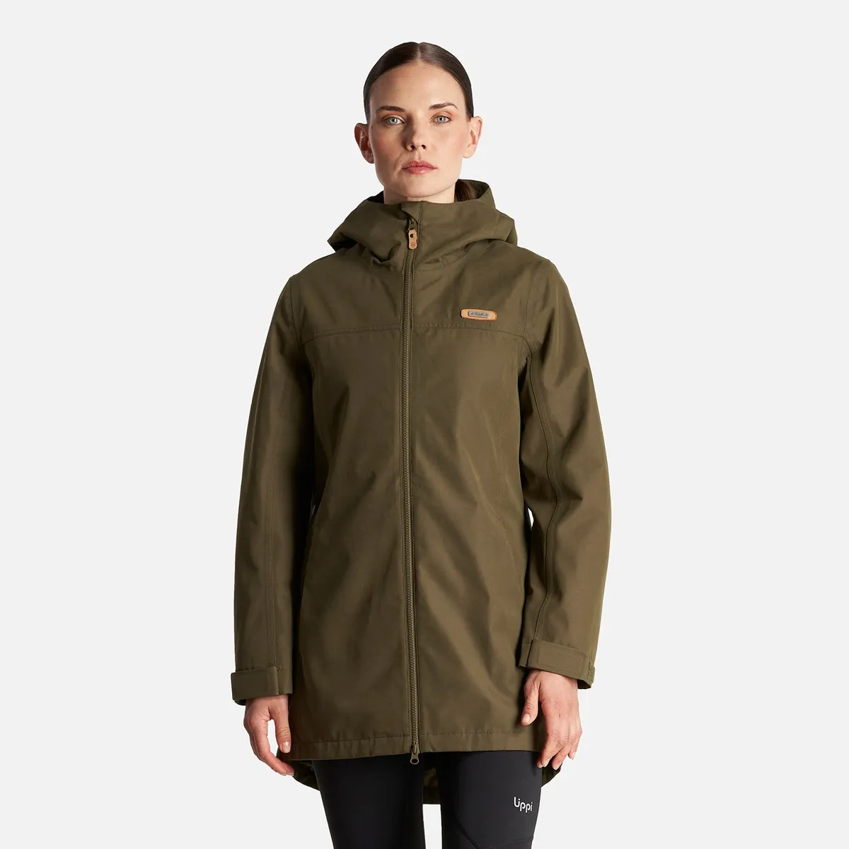 LIPPI - Chaqueta Mujer Citizen Warm B-Dry Hoody Jacket Verde Militar Lippi
