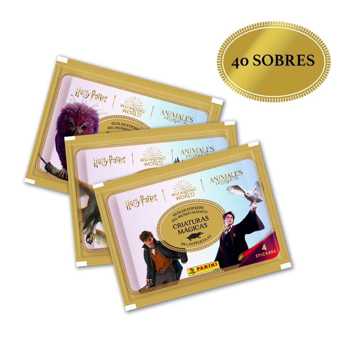 PANINI - Pack Criaturas Mágicas de Harry Potter (40 Sobres)