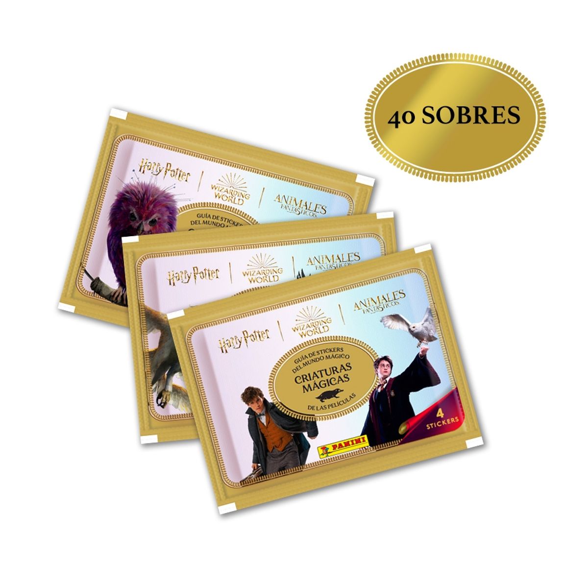 PANINI - Pack Criaturas Mágicas de Harry Potter (40 Sobres)