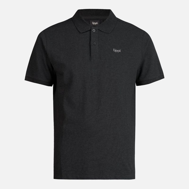 LIPPI - Polera Hombre First Class Elastic Polo Melange Gris Lippi