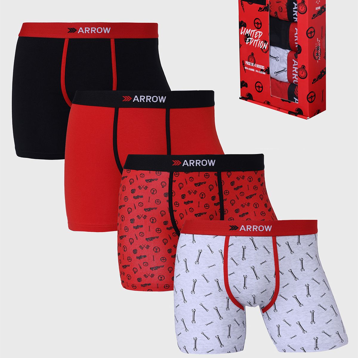 ARROW - Boxer Caja 4 Unidades Design Arrow ARROW.