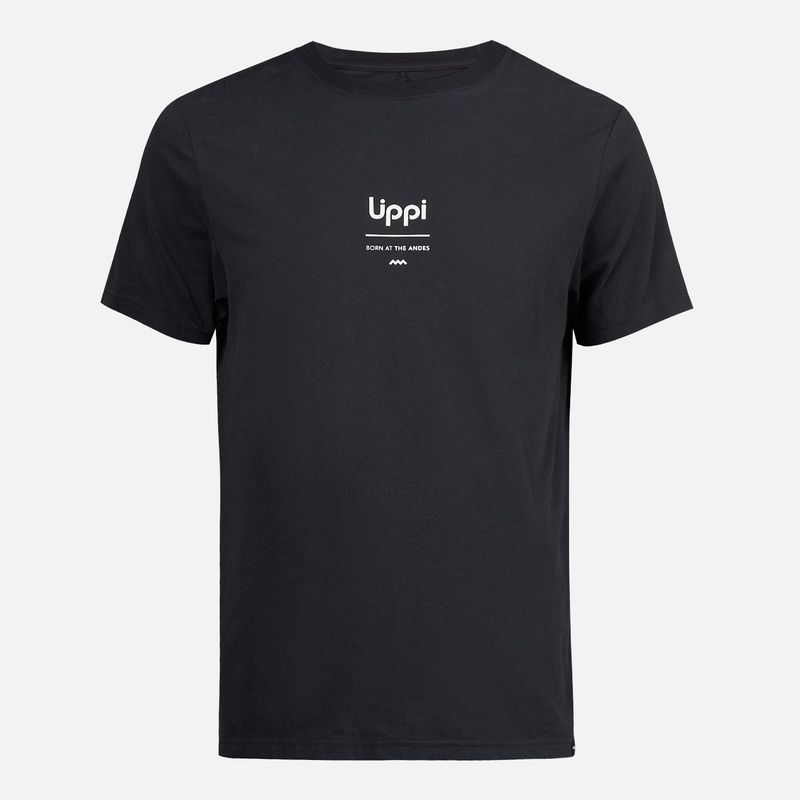 LIPPI - Polera Hombre Lippi Born at the Andes T-Shirt Negro Lippi