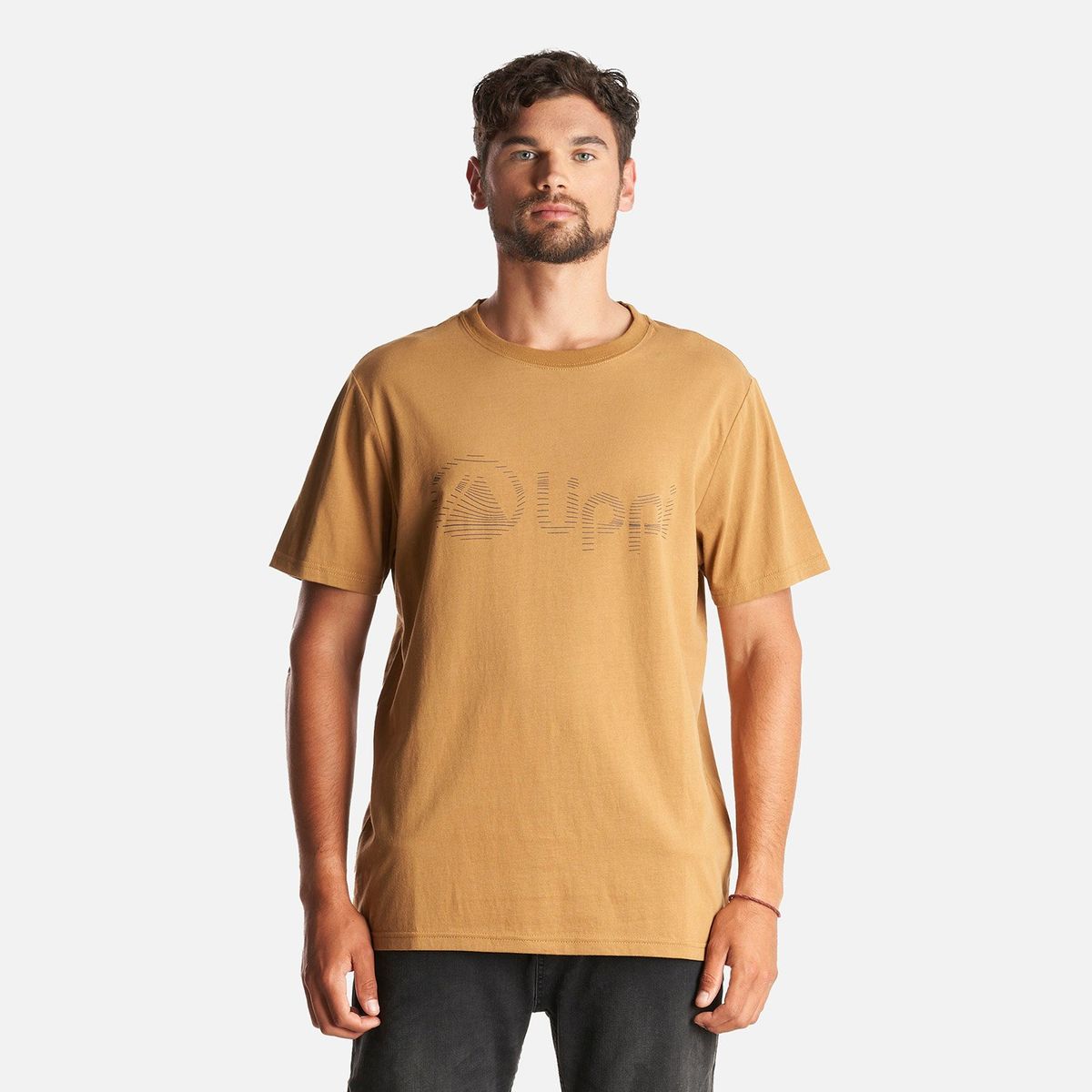 LIPPI - Polera Hombre Logo Lippi T-shirt Mostaza Oscuro Lippi