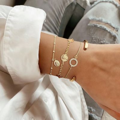 Imagen 2 del producto Pulsera Mujer Enchape Oro 18kt Virgen Rayos Ilanit